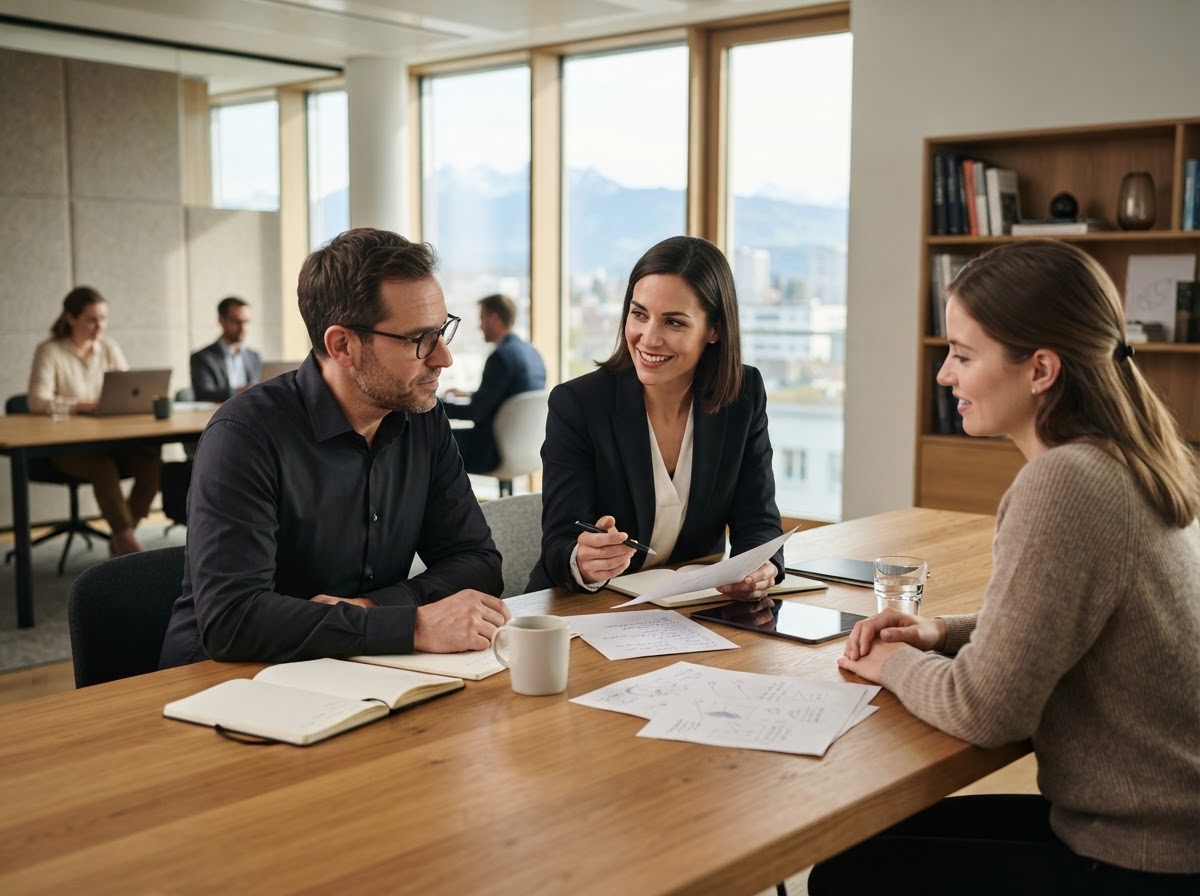 Darevu Vuzem Analyseteam bei der Auswertung von Marktdaten